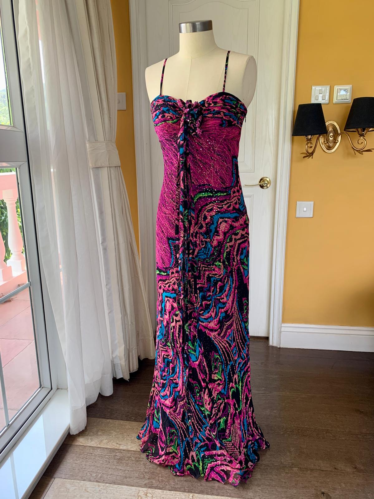 Graffiti Purple Maxi Dress