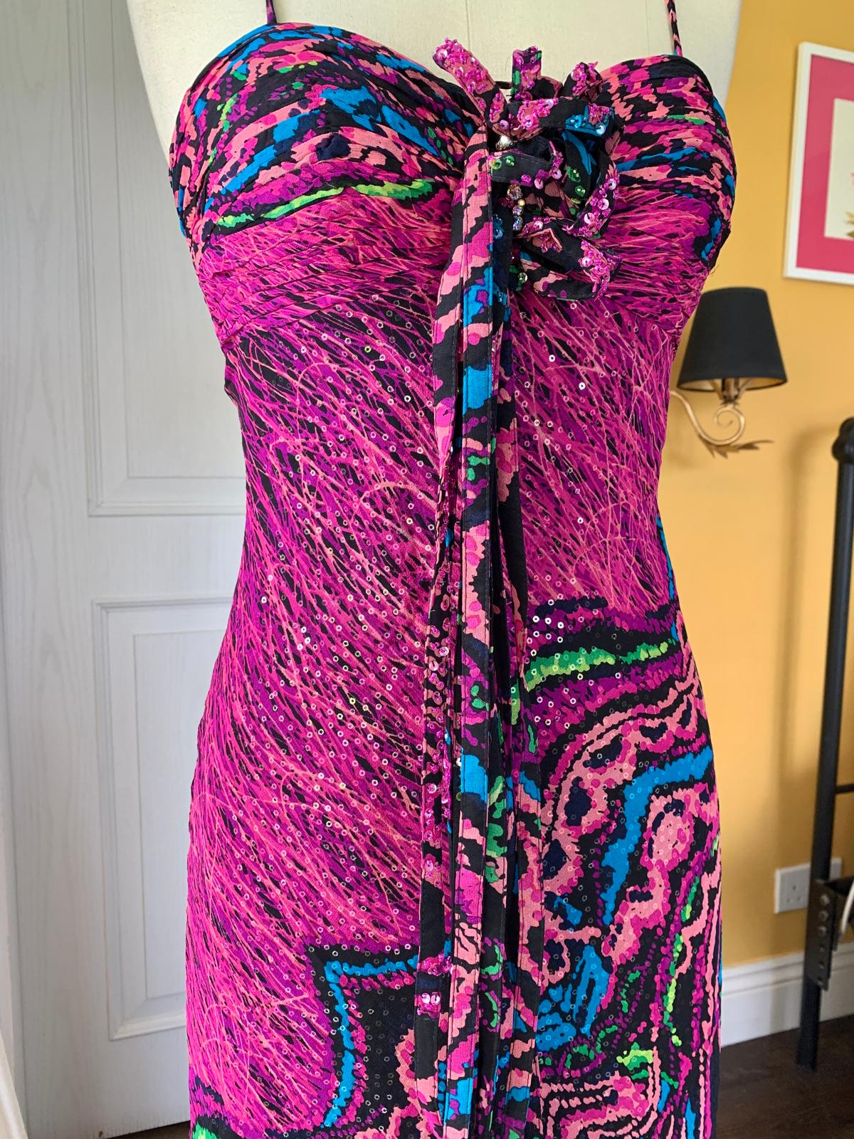 Graffiti Purple Maxi Dress