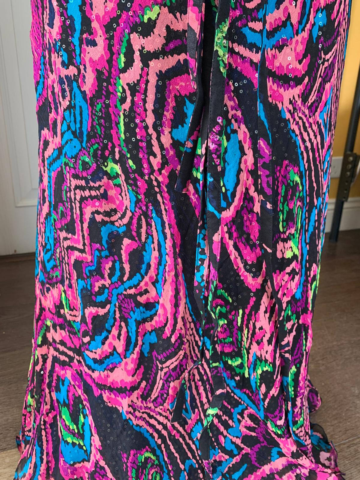 Graffiti Purple Maxi Dress