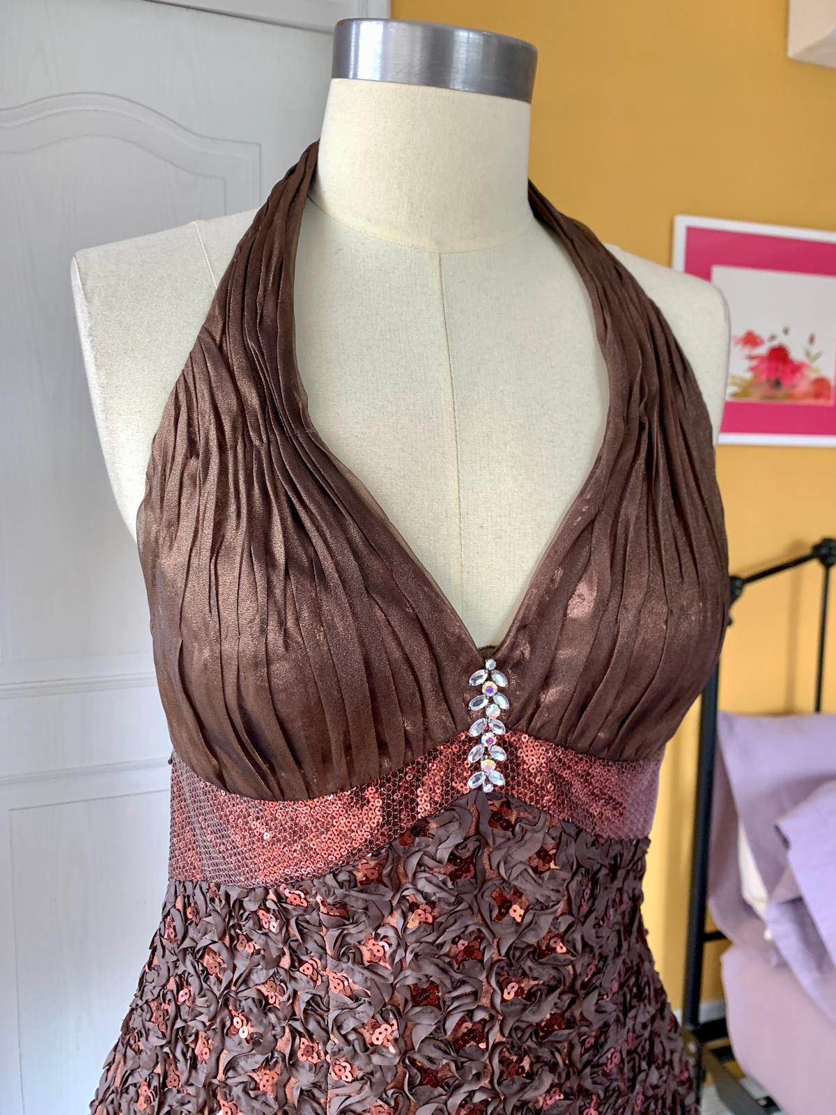 Chocolate Brown Taffeta Dress