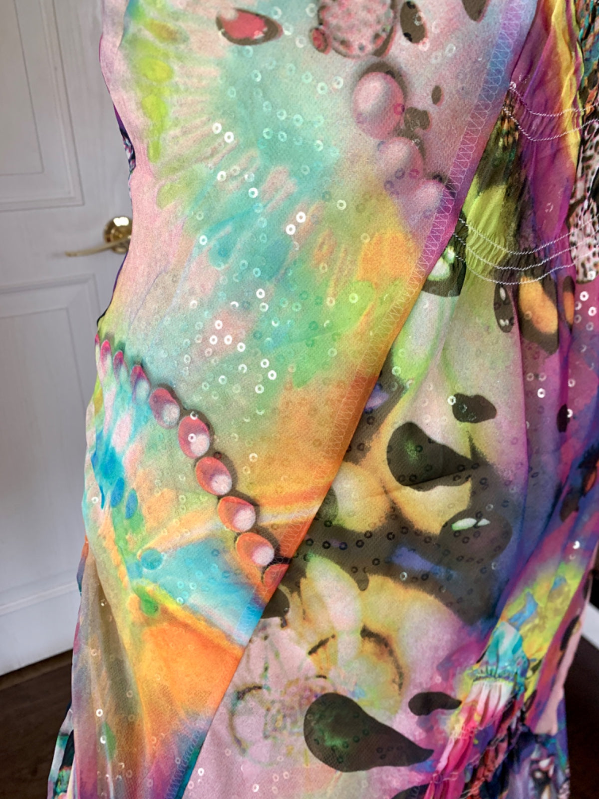 Graphic Jewel Babydoll Dress