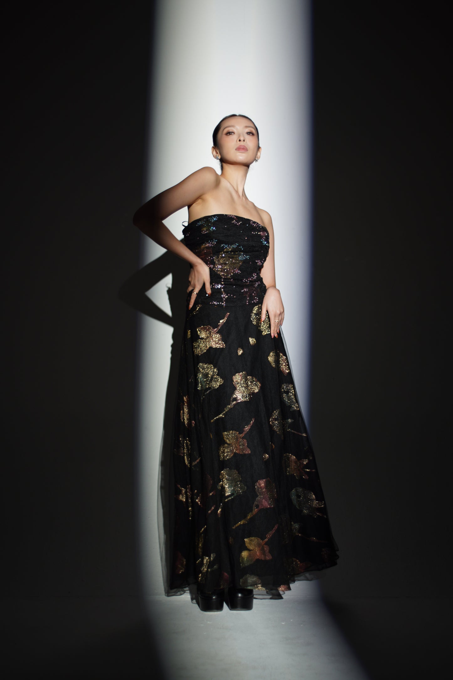 Onyx Nightflower Strapless Maxi