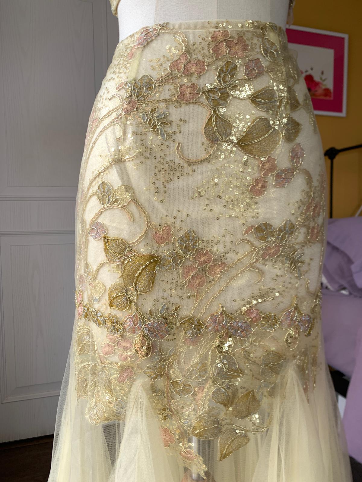 Gold Lace Mermaid Two-Piece