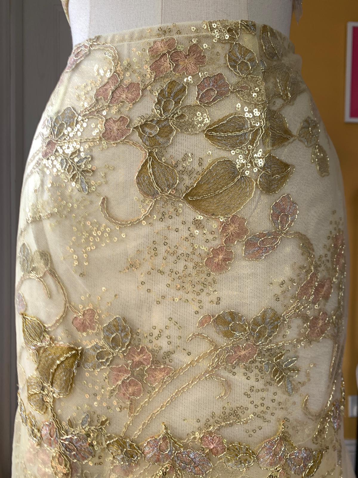 Gold Lace Mermaid Two-Piece