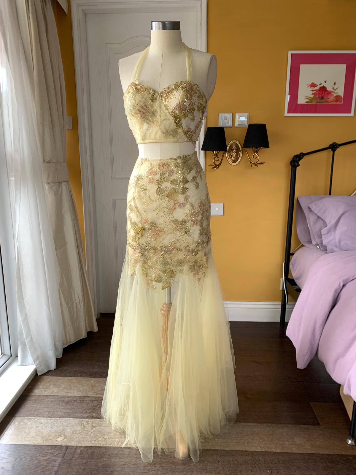 Gold Lace Mermaid Two-Piece