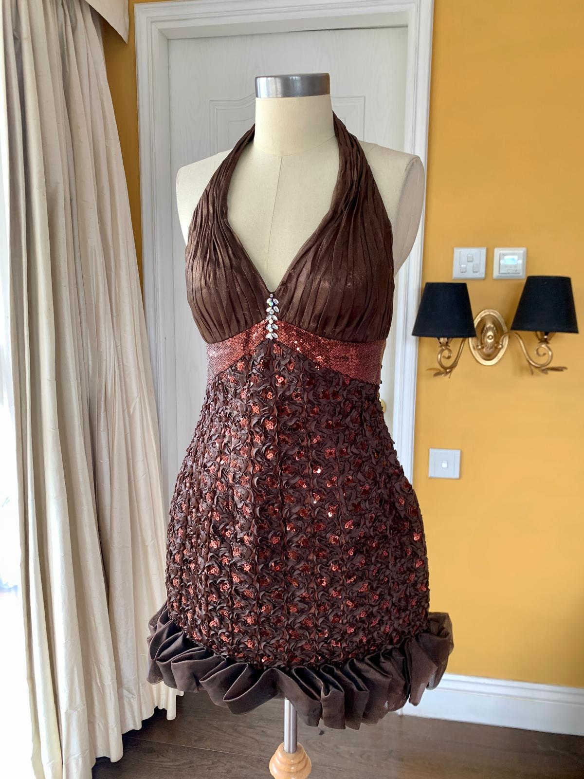 Chocolate Brown Taffeta Dress