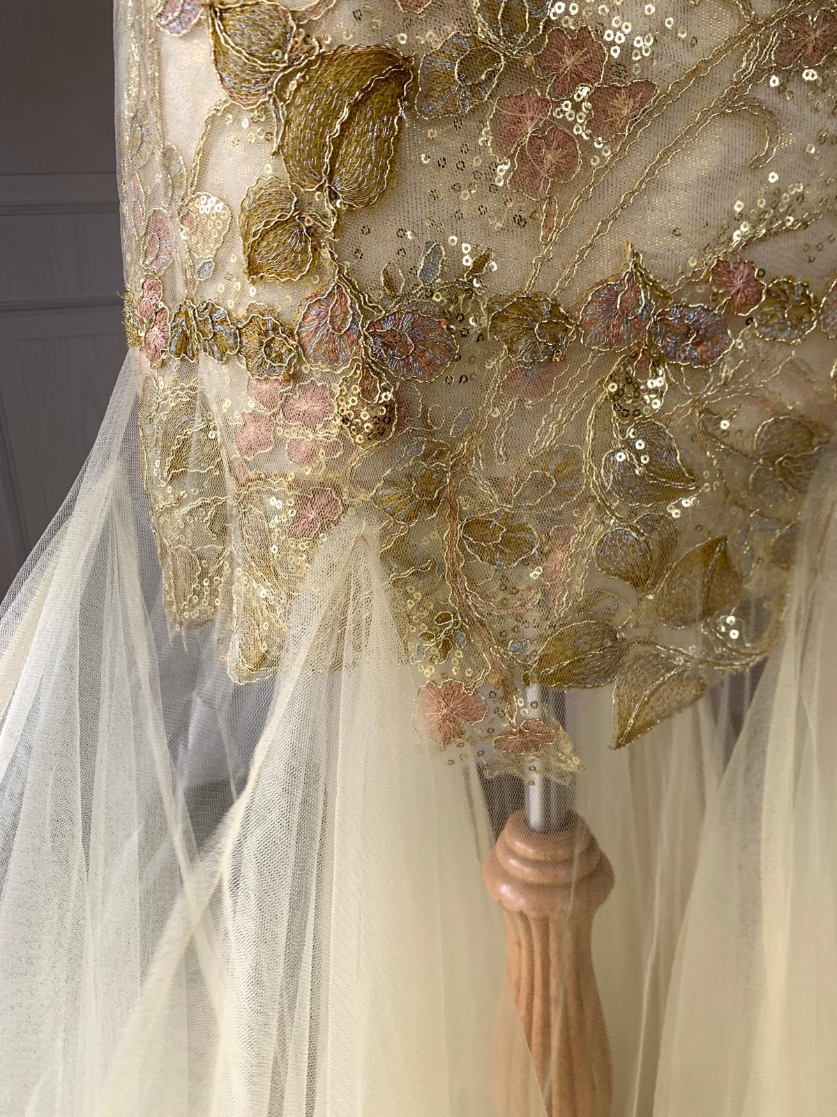 Gold Lace Mermaid Two-Piece