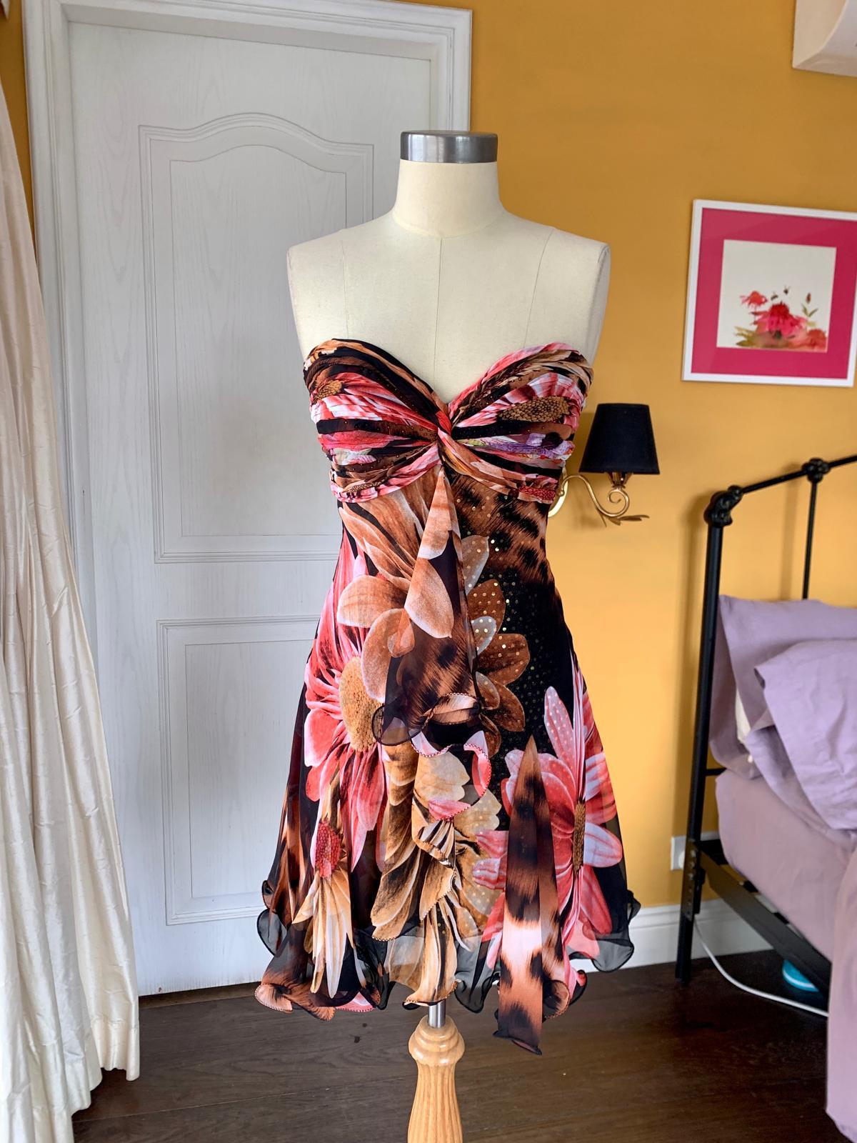 Autumn Daisy Flared Mini Dress