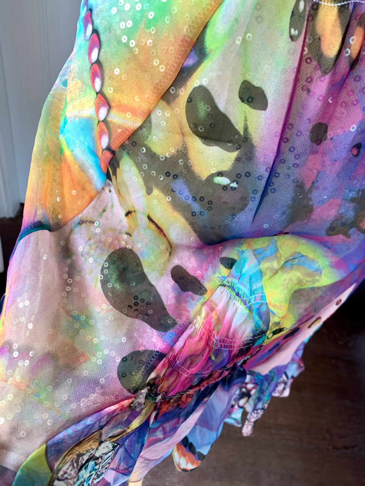 Graphic Jewel Babydoll Dress