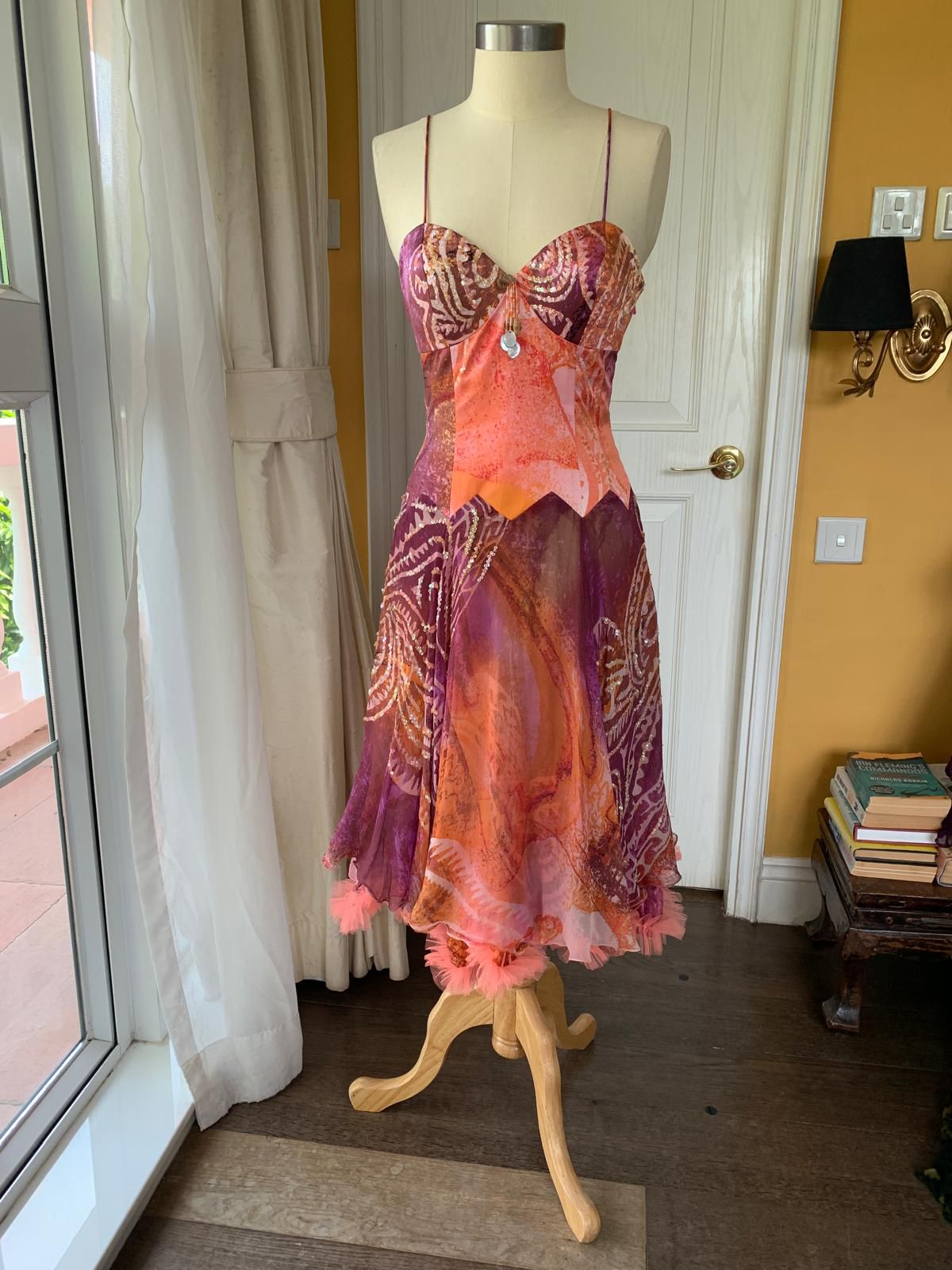 Angel Print Midi Dress