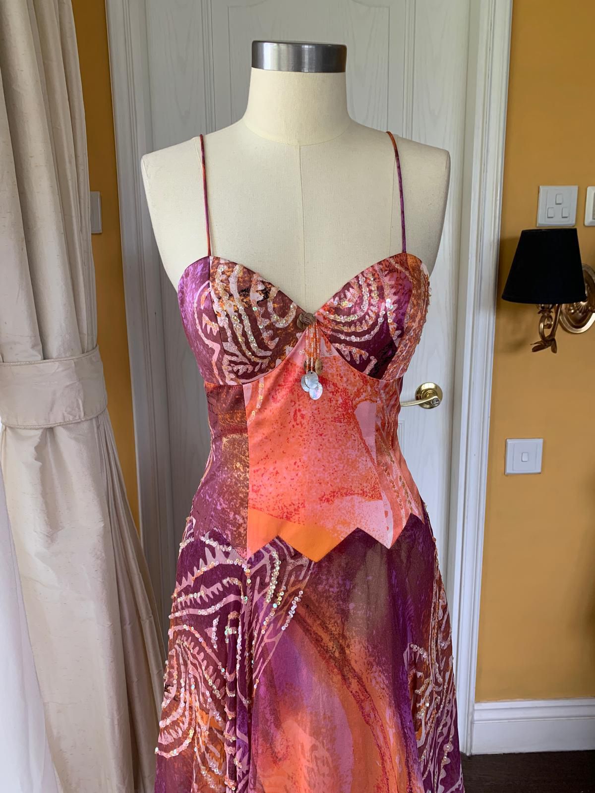 Angel Print Midi Dress