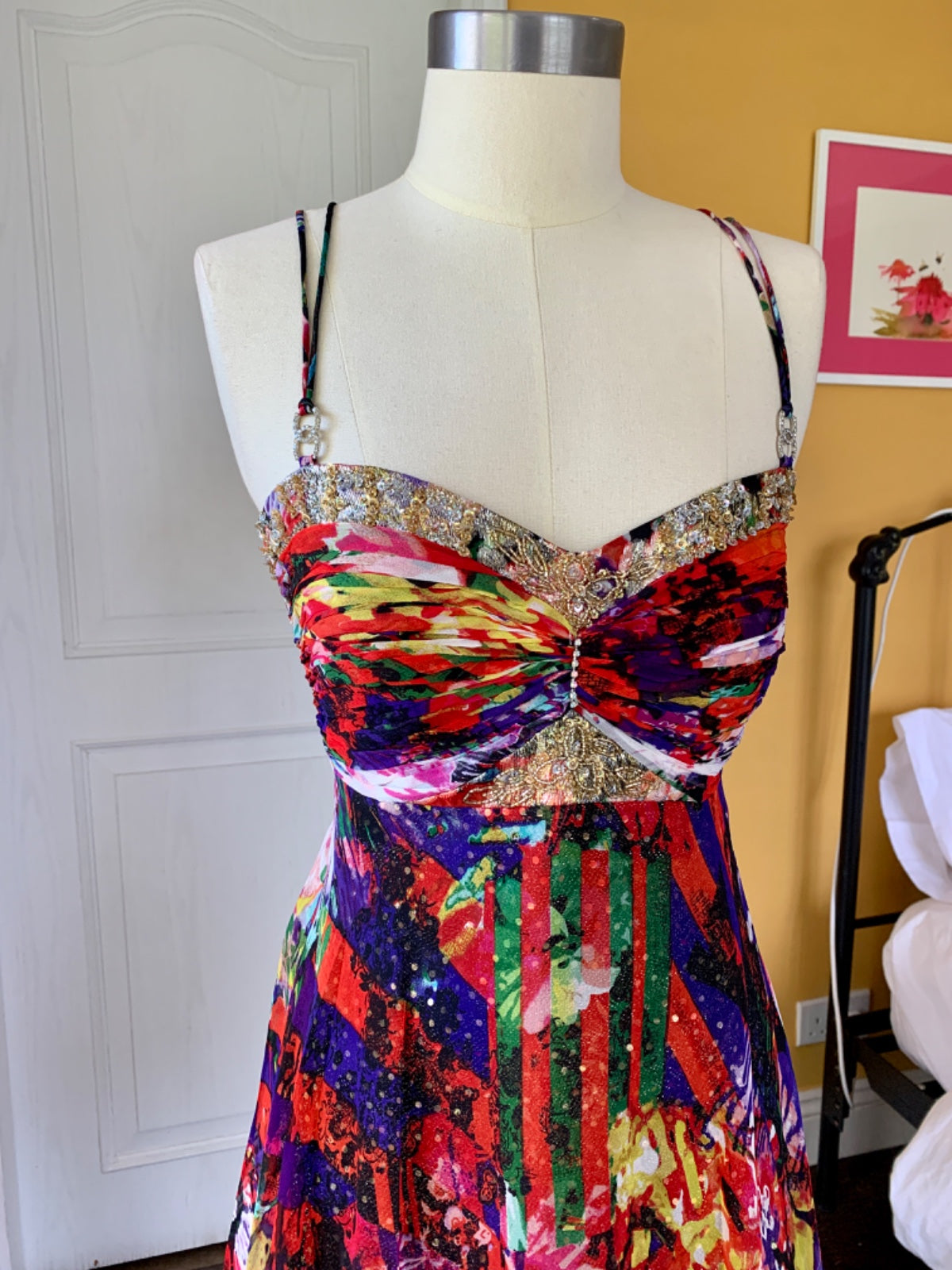 Funky Crimson Mini Dress