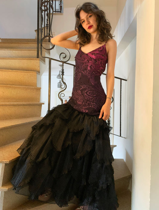 Amethyst Tulip Skirt Dress