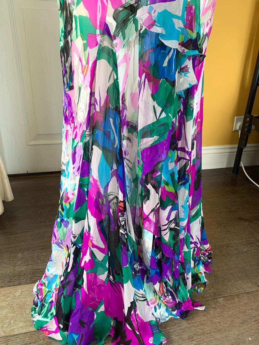 Blue and Purple Grafitti Dress
