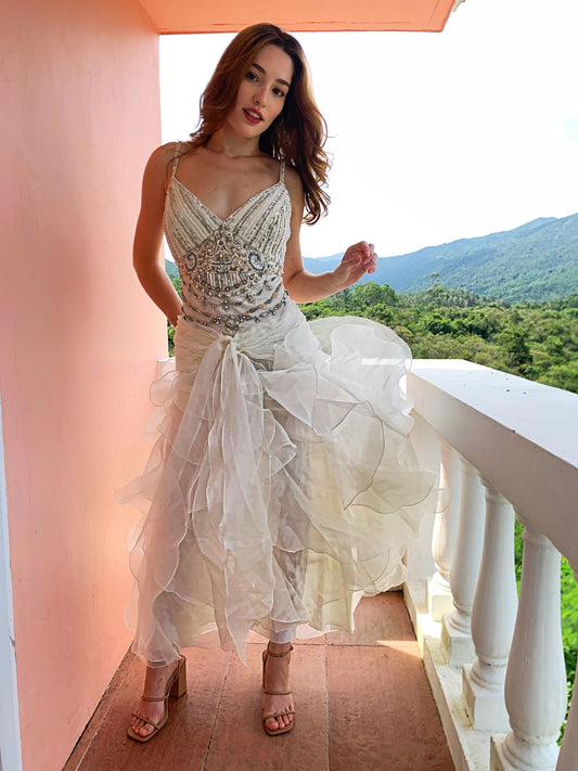 Angelwing Beaded Dress