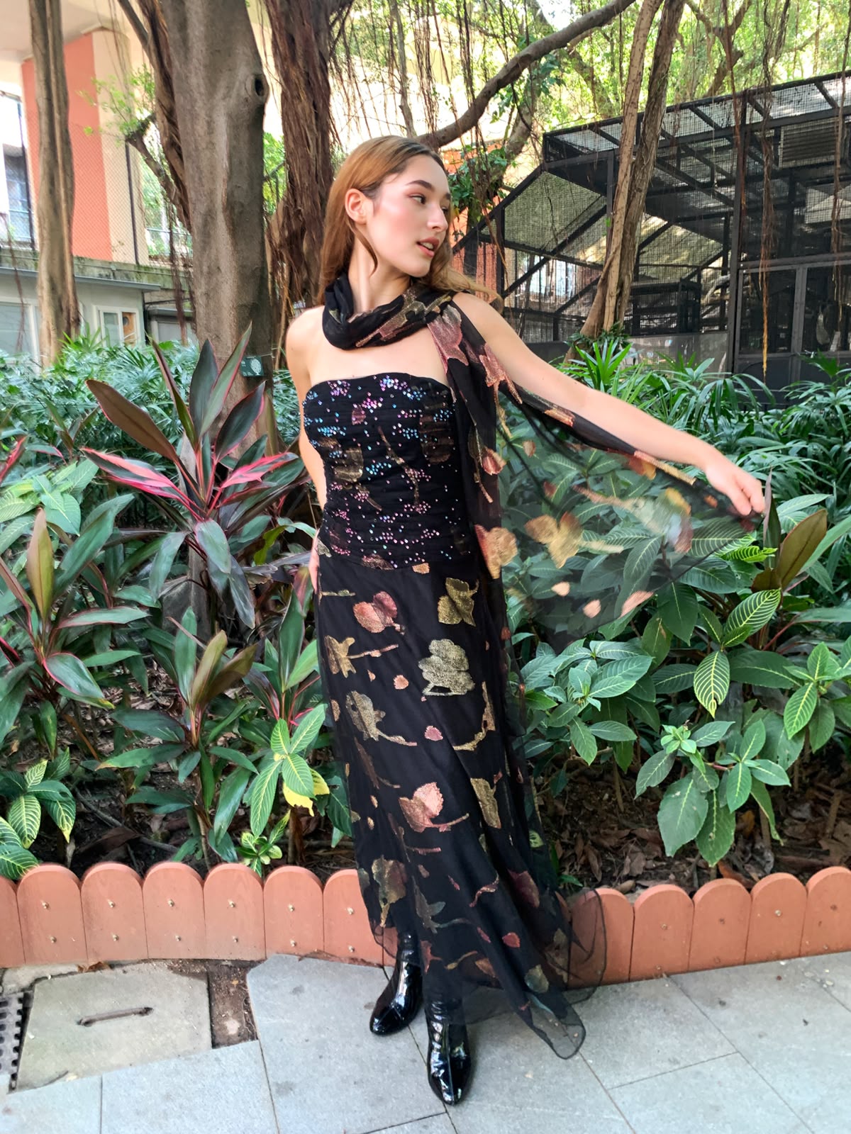Onyx Nightflower Strapless Maxi