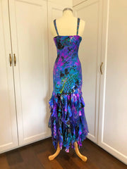 Abstract Print Dress | Waterfall Print Dress | Freis Spirit