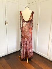 Gypsy Shoulder Strap Maxi Dress | Beaded Maxi Dress | Freis SpiritRust Beaded Maxi Dress