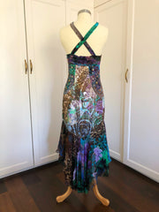 Emerald Leopard Midi Dress