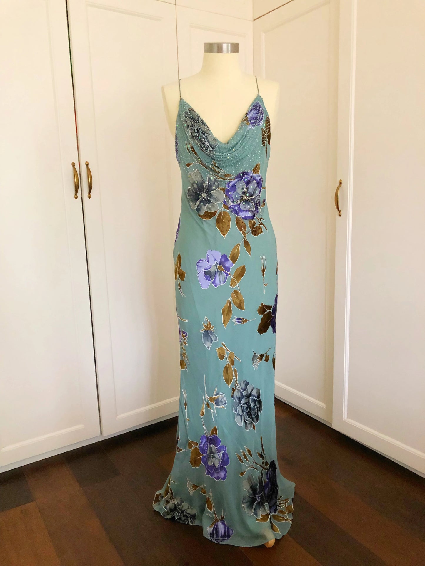 Blue Floral Maxi Dress | Women's Dresses | Freis Spirit