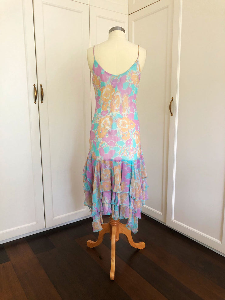 Layered Midi Dress | Dreaming Of Spring Swirl Dress | Freis Spirit