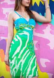 Aqua & Lime Resort Dress