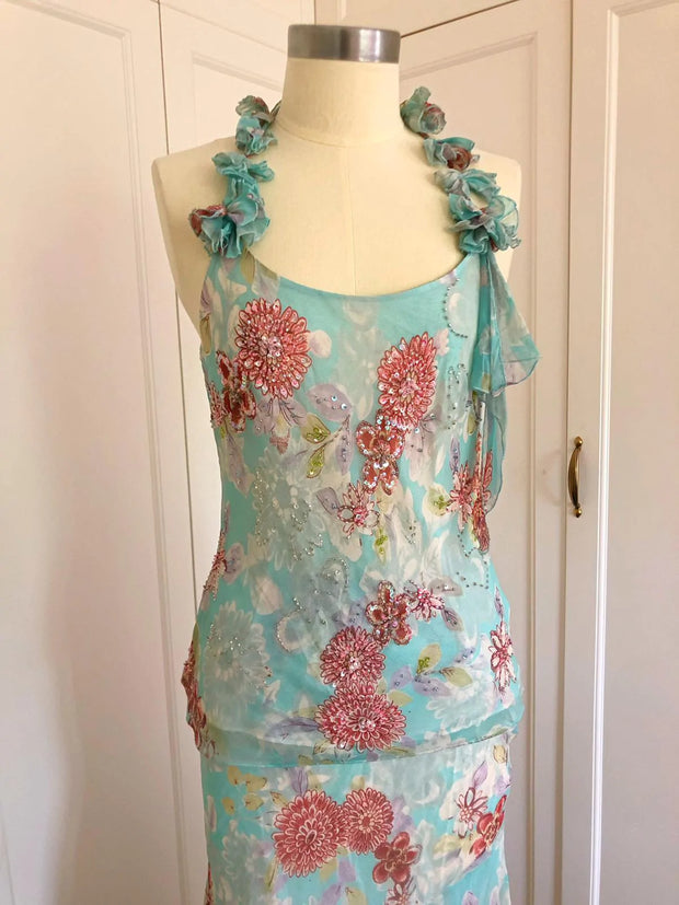 Floral Beaded Dress | Floral Beaded Two-Piece | Freis Spirit
