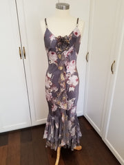 English Lavender Silk Maxi Dress | Freis Spirit